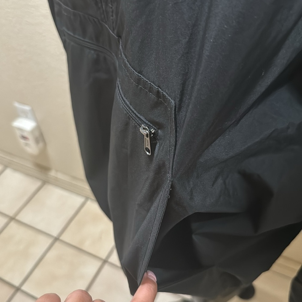 Charles River Apparel Black Windbreaker with White Kappa Kappa Gamma Size M - Picture 6 of 9